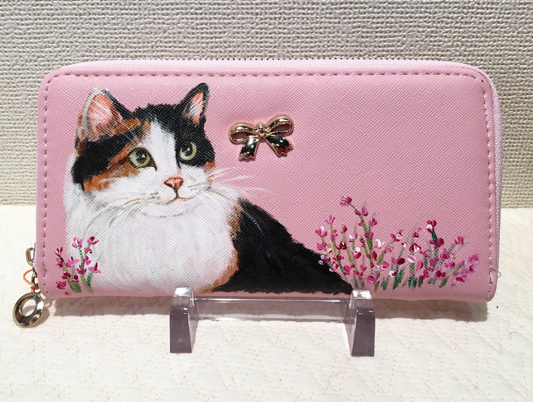 手描き猫財布